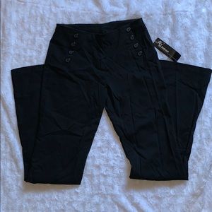 Juniors pull on straight leg career pants